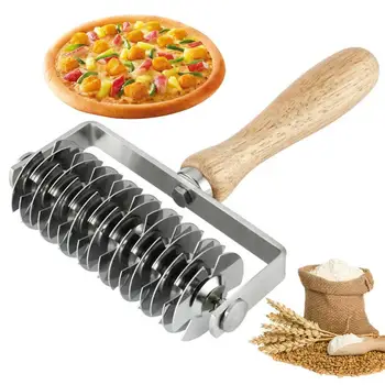 Pizza cu Role din Oțel Inoxidabil Zăbrele Cutter Non-stick de Copt Biscuit Patiserie Aluat Crimper Instrumente de Bucatarie Accesorii