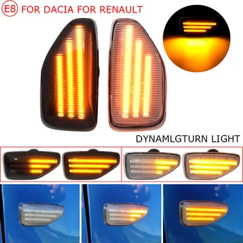 2 BUC LED-uri Dinamice de poziție Laterală Turn Semnal de Lumină Secvențială, Lampa Pentru Dacia Logan, Sandero Stepway si Duster Renault Sandero Stepway