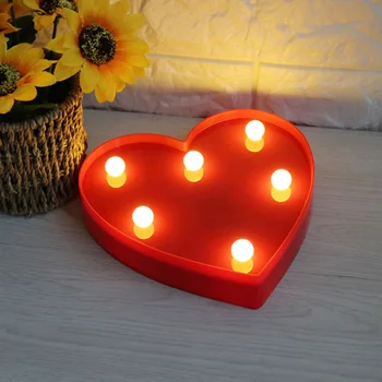Dragoste Inima 3D Lumina de Noapte Creative de Birou LED-uri Lumini de Decorare Dormitor pentru Petrecerea de Nunta Îndrăgostiților Cadou de Vacanță Lămpi Decorative