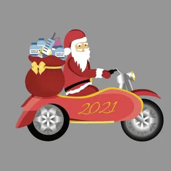 Noi 2021 Fierbinte Motocicleta Pandantiv Ornament De Crăciun Rășină Pandantiv Cadou De Crăciun Produs Nou Moș Crăciun