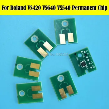 6 BUC/Lot ARC Cartuș de Cerneală Chip Pentru Roland VS420 VS540 VS640 VS300 Permanent Cip