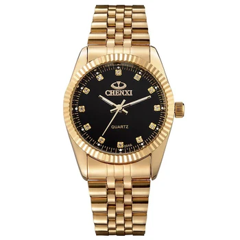 Chenxi Top Brand De Lux De Aur Waches Bărbați Ceasuri Cu Diamante Din Oțel Inoxidabil Trupa Cuarț Ceasuri Relogio Masculino Reloj Hombre