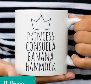 Prietenii Printesa Consuela Hamac, o Cana de Cafea 320ml Ceramice Prieten Amuzant Cani Lapte