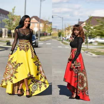 Africa de Stil Fuste Femeie Retro Elegant a-line Fuste cu imprimeuri Femeie