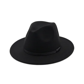 Unisex Elegant de Vest sombrero Cu Curea de Piele, Pălărie Cowgirl petrecere în aer liber pălărie pălărie de iarnă Casual Jazz Pălărie HF124