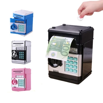 ATM Mini Parola Caseta de Bani Electronice pusculita Siguranță Guma de Monede de Numerar Caseta de Economisire Automată a Depozitului de Bancnote Copii Cadou de Crăciun