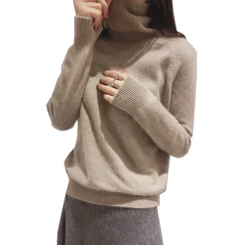 Pulover femei vrac uzură exterioare de acoperire leneș vânt de toamnă și de iarnă îngroșarea nou tricotate bottom doamnelor pulover