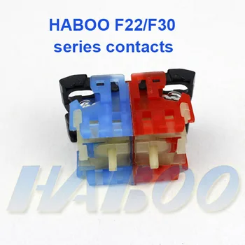Ambalare 10buc HABOO F22mm & F30mm switch-uri din seria contactele mare quanlity fabrica direct 1NO/1NC/1NO+NC