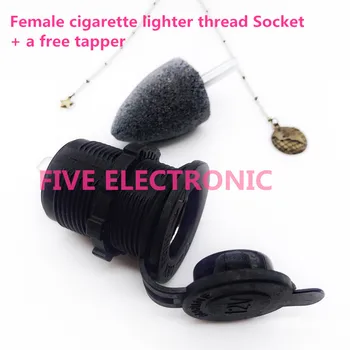 Femeie Conector bricheta Auto fir Plug Socket Series, Dual USB Soclu .Universal: 12-24V. un Gratuit Tapper pentru tine.