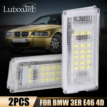 Pentru BMW e46 înmatriculare lumina 6000K Led de înmatriculare lumina 3528 SMD Alb pentru e46 Auto led lumini de coada Becuri, Accesorii Auto