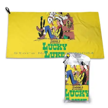 Lucky Luke-Morris & Goscinny Poster De Film Rapidă Cu Prosop Uscat Sală De Sport De Baie Portabil Seria Show Tv De Halloween Euforie Hbo Sus