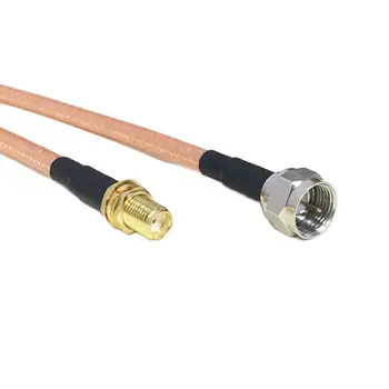 De înaltă calitate, low-pierderea SMA Female Jack Comutator F Plug de sex Masculin Cablu Coadă RG142 50cm/100cm Adaptor