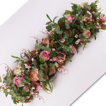 Simulare De Nunta Aranjament De Flori De Trandafir Hortensie Fotografie De Studio Scena De Fundal De Decor De Perete