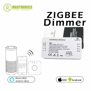 DC12-24V ZLL ZIGBEE pod Smart Home Led dimmer banda Controller zigbee dimmer APP activitatea de control Amazon Alexa Echo,Phillips