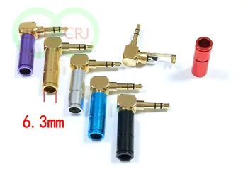 12pcs Stereo de 3,5 mm Mufă în Unghi Jack Cablu de Lipire adaptor CONECTORI de Vânzare