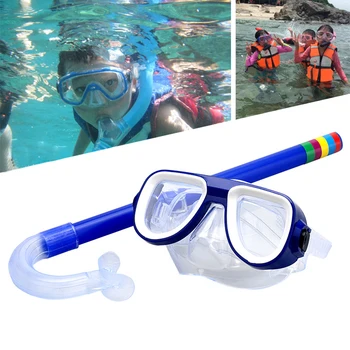 Înot subacvatic Scafandru Uscată Totală Tub de respirat Și Mască Lentile de Sticlă PVC de Respirație în condiții de Siguranță Pentru Copii pentru Adulti Scufundări, Snorkelling Accesorii