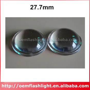 27.7 mm Sticlă Optică LED Lampă Lens - 1 buc
