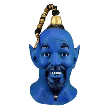 Filmul Aladdin Cosplay Masca Lampa De Magie Masca Latex Albastru Elf Halloween Pălării Elemente De Recuzită