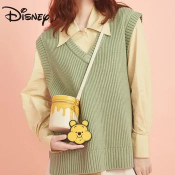 Disney Sac Fată 2023 Primăvară/Vară, Winnie The Pooh Găleată Sac Sac Messenger Nișă Sac de Fete Cadou de Ziua de nastere pentru Prietena