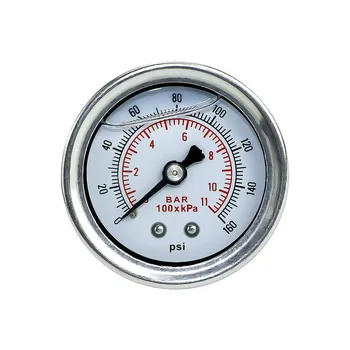 YOMI aparat Indicator Presiune Combustibil Lichid 0-160 psi Presa de Ulei Ecartament Ecartament de Combustibil Fata Alba Universal 1/8 NPT YC100917