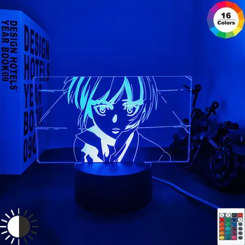 Anime Psiho Trece Led Lumina de Noapte pentru Copii Decorare Dormitor Veioza Cadou de Ziua Steins Gate Manga Led Lampă de Noptieră