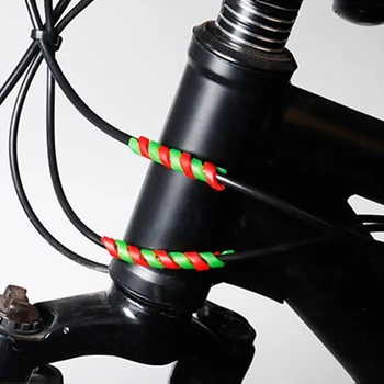 5pcs Biciclete Cablului de Frână de Locuințe Spirală Șurub Manșon Anti-frecare Folie de Frână Linie Manșon de Cauciuc Protector Ciclism Garda de Piese