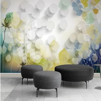 Personalizat papel de parede 3d, Fantasy cercul de flori pictura murala pentru camera de zi dormitor canapea fundal tapet decorativ