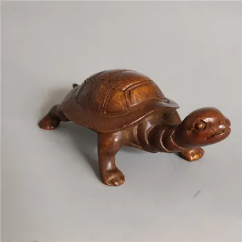 8*2 cm Mini Chineză Retro Aliaj de Metal Placat cu Cupru Placat cu Viață Lungă Turtle Bucată/Home Punerea Decora Ornamente Suspendate