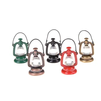 1:6 Scala Retro Lampă Cu Ulei Casă De Păpuși În Miniatură Păpușă Jucărie Alimentare Bucatarie Camera De Zi Accesorii Pentru Decor