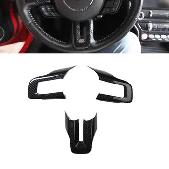 Fibra de Carbon ABS Interioare Auto Capac Volan Tăiați Muluri de Styling Auto pentru Ford Mustang 2015-2020