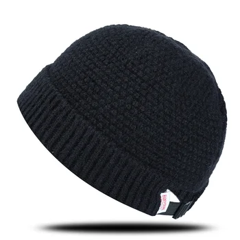 Noi Unisex Beanie Hat Cu Nervuri Tricotate Încătușat Pălărie De Iarnă Caldă Scurt Beanie Casual Culoare Solidă Skullcap Largi Pentru Adulti Barbati Beanie