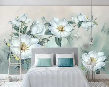 personalizat murală fotografie tapet 3d stil European flori, pictura in ulei TV de fundal de decor acasă tapet pentru pereti 3d camera de zi