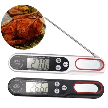 Digital Termometru de Carne de Gătit Mâncare Bucătărie, GRĂTAR Sonda de Lapte Ulei de Apă Lichidă Cuptor Pliere Digitale Sondă Metru Tester