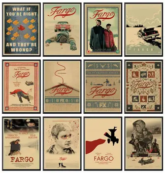 Fargo Postere de Film Autocolante de Perete de Hârtie Kraft Hârtie Printuri Acasă Decorare Living, Dormitor Bar Acasă 42X30cm