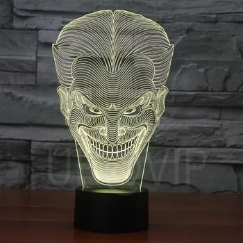 YJM-2832 Unic de Design Fashional Lumina Iluzia 3D led Masă Lampă Lumina de Noapte cu joker forma