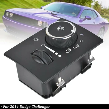 Cap Întrerupător Cap Lumina Faruri Comutator cu Luminile de Ceață Comutator 68189148AA Înlocuitor pentru Dodge Challenger 2014