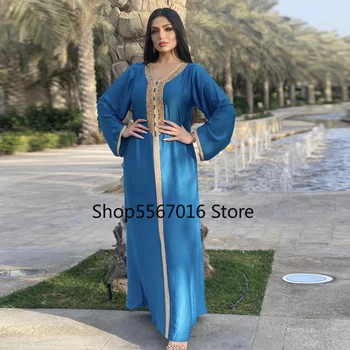 Eid Abaya Dubai Islamic Turc Caftan De Îmbrăcăminte Rochii Lungi Pentru Femei Musulmane Rochii De Seara Malaezia Elegante Rochii De Flanel