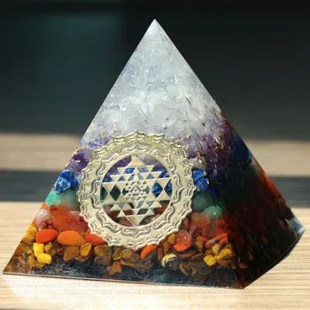 4/5/6cm Joasa Piramide Orgonice Ametist Sfere de Cristal Cabala Naturale Cristal Piatra de Energie de Vindecare Reiki 7 Chakra Multiplicator