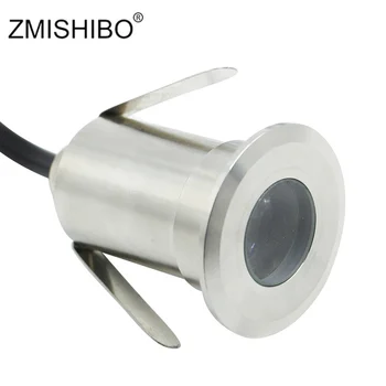 ZMISHIBO IP67 rezistent la apa din Oțel Inoxidabil lumina Reflectoarelor Subacvatice 12V 32mm Taie Gaura Piscină Fantana Argintiu Peisaj Lampa