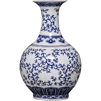 Vaza Ceramica Lumină de Lux High-End Jingdezhen Porțelan Albastru și Alb Portelan Chinezesc Living Meserii Ornamente Decor