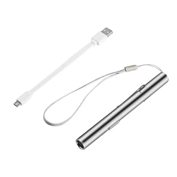 Medicale la Îndemână Stilou de Lumină USB Reîncărcabilă Mini Nursing lanterna LED-uri Lanterna + din Oțel Inoxidabil de Calitate Clip si Profesional
