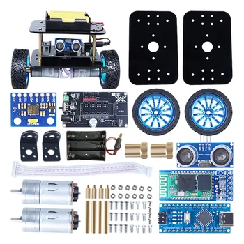 Două Roți Robot 3.0 Echilibru Car Kit Robot Kit Auto cu Ultrasunete de Evitare a obstacolelor Adept Kit de Jucării pentru Copii