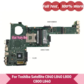 A000174900 DABY3CMB8E0 Placa de baza Pentru Toshiba Satellite C840 L840 L800 C800 L840 Laptop Placa de baza SRJ8E DDR3 100% Test Ok