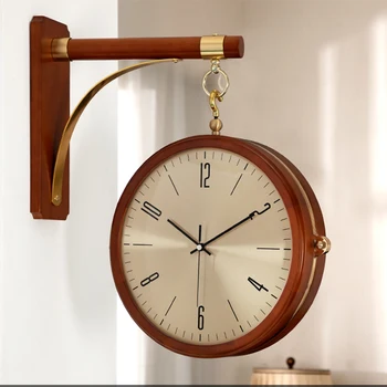 Mare Lux Ceas de Perete cu Design Modern față-verso Creative Tăcut Perete Ceas Digital Living Dormitor Reloj Comparativ Ceas de Perete