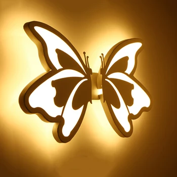 LED-uri Acrilice fluture Lumini de Perete Pentru Baie Dormitor Tranșee de Perete Alb Interior Iluminat cu lămpi de perete