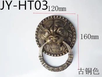 Chinez antic cupru ușă mâner mâner Steller antice decorative din alamă accesorii decorative de Epocă ușa chimvale