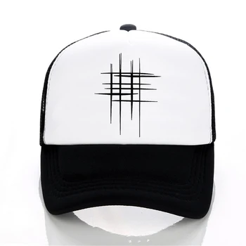 Rece Vara Plasă de oameni capac Simplu de design creativ linie cruce de Imprimare Sepci de Baseball Unisex Hip-Hop Snapback Pălării gorras hombre