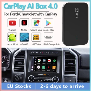 Wireless CarPlay Ai Cutie Sprijină pe YouTube, Netflix Video BT de Navigare GPS, pentru Ford Focus Taur Chevrolet cu CarPlay