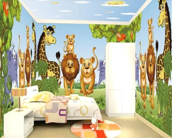 beibehang copaci Verzi personalitate animal camera copiilor toată casa zid de casa personalizat full ultra HD papel de parede tapet