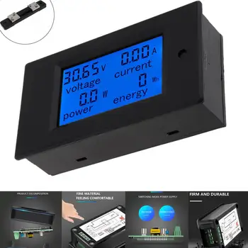 DC Metru Digital de Putere 6.5-100V 50A 4 IN1 LCD Tensiune de Curent Watt Kwh de Energie Metru PZEM-051 cu Șunt 50A